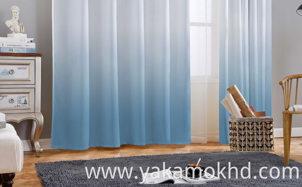 Light Blue Ombre Curtains